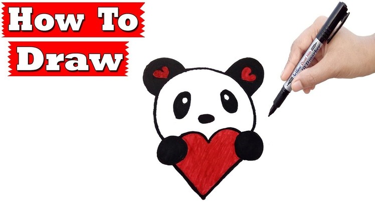 ►► How To Draw A Cute Panda Easy Step By Step | Easy Drawing