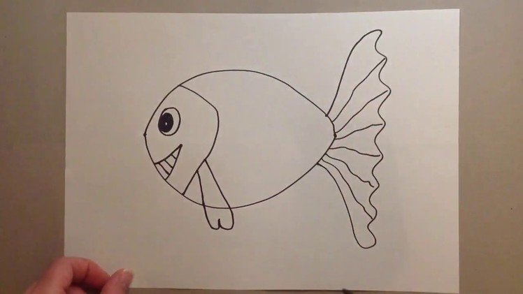 How to draw a fish ???????????? ✏️✏️✏️ | Fun and easy drawings for kids ✏️✏️✏️