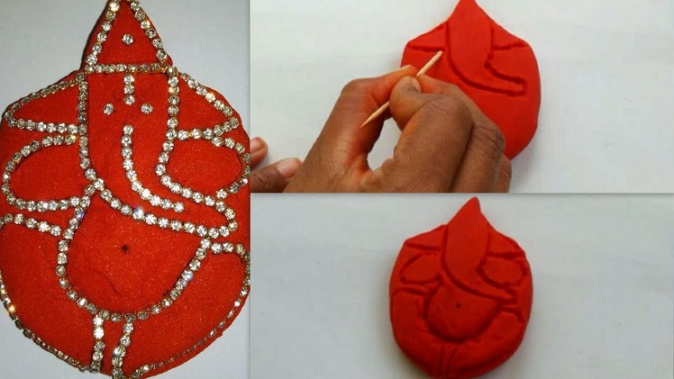 How to make easy ganesha with home made clay. vinayaka for vinayaka chathurthi