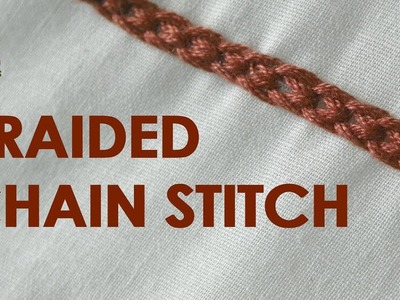 HUNGARIAN BRAIDED CHAIN Stitch | Hand Embroidery #9 - 043