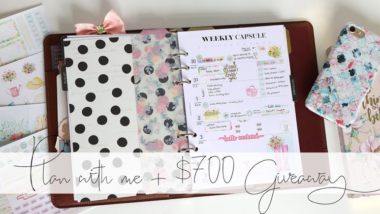 NEW PLANNER - Plan With Me + $700 GIVEAWAY!
