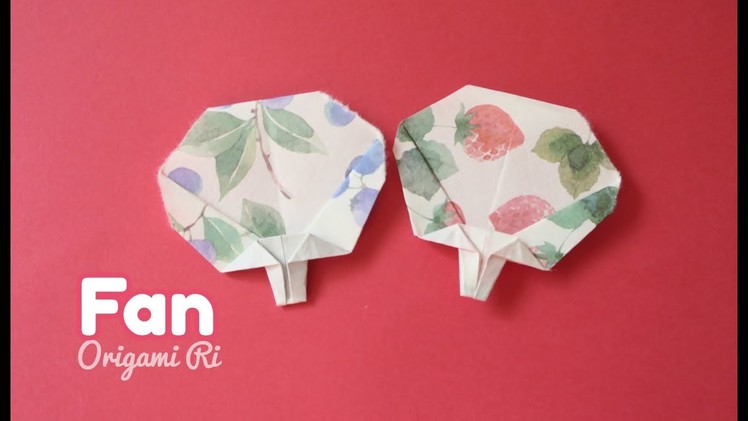 Origami Fan  摺紙教學- 摺扇3