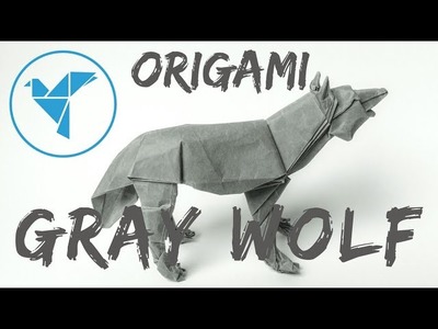 Origami Gray Wolf TIME LAPSE