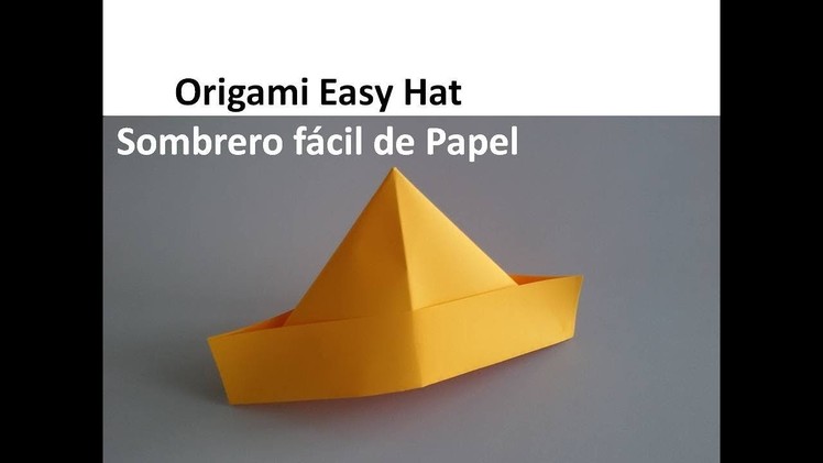#Origami Hat - Sombrero de Papel