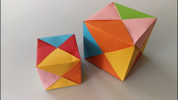 Origami modular cube - moduler küp