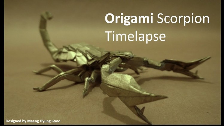 Origami Scorpion Timelapse