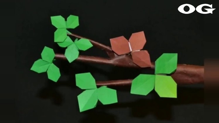 Origami Three Leaf ????, Easy Origami Tutorial Seri