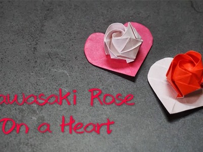 Origami Tutorial: Kawasaki Rose on a Heart｜Hello Malinda