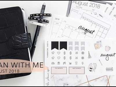 Plan with Me: August 2018 in My Pocket Planner