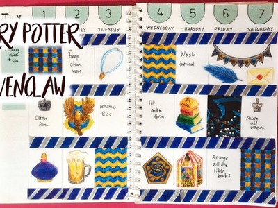 Plan With Me | HARRY POTTER RAVENCLAW THEME | DIY Planner