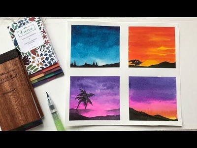 Sky Watercolor Ideas For Beginners | Easy Watercolor Painting