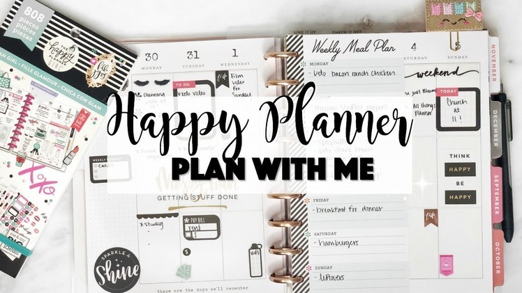 Weekly Plan With Me | Functional Planner Setup 2018 | Happy Planner