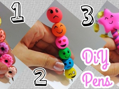 3 #DiY Pens Tutorial #Cute and Easy to make #Back To School Supplies