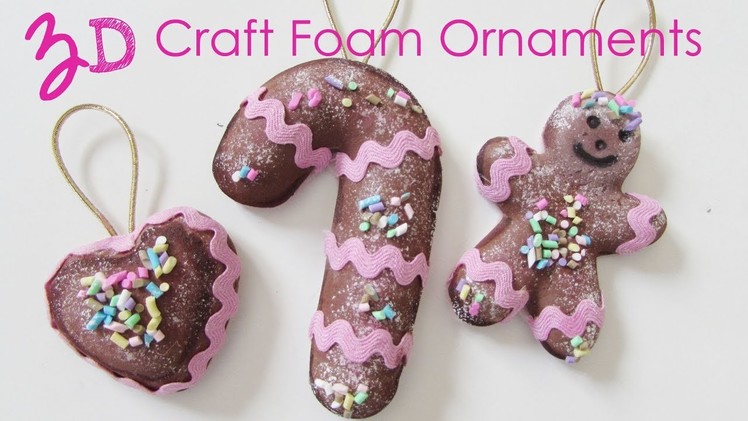 3d Craft Foam Ornaments  with molds! - Craft foam fun!