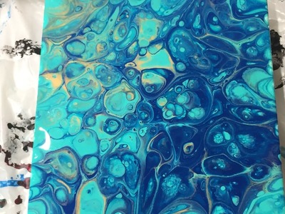 (53) Acrylic Pour - Flip Cup with Hask Argan Oil. Great Cells No Torch Needed