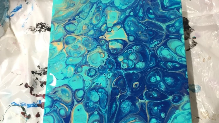 (53) Acrylic Pour - Flip Cup with Hask Argan Oil. Great Cells No Torch Needed
