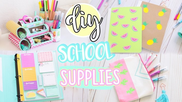 7 DIY Easy School Supplies!! 2018 Organization & More!