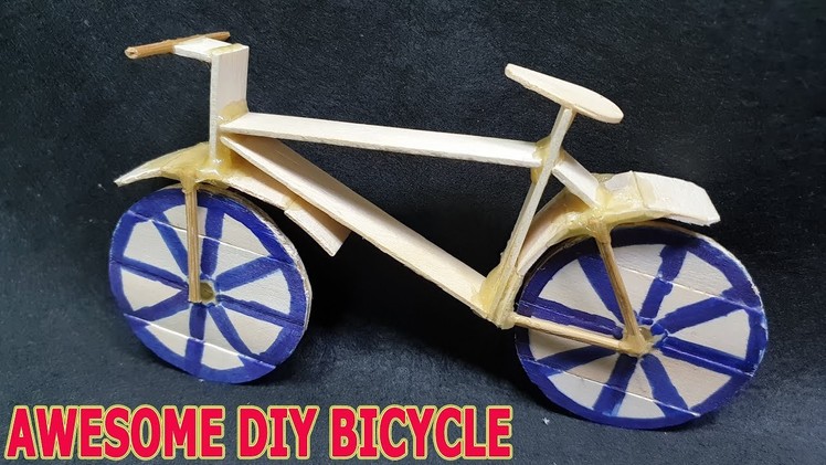 Awesome DIY BICYCLE - How to make bike Using Popsicle sticks