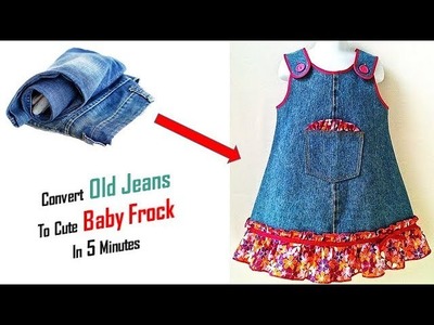 Best Use Of Old Jeans ,Transform Your Old Clothes In just 5 Minutes