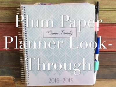 Custom Plum Paper Planner Look Through