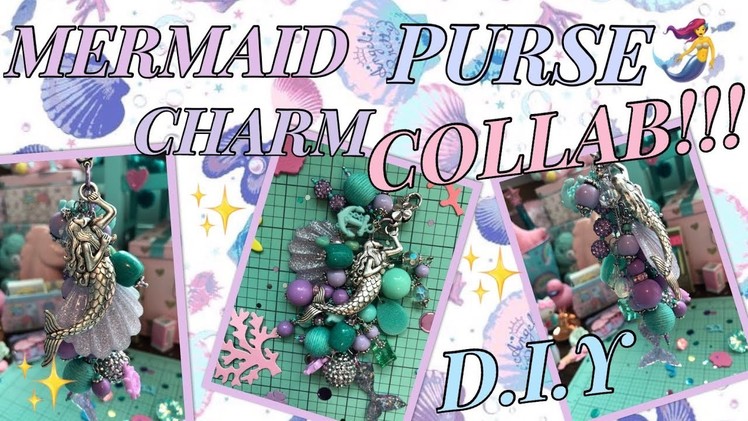 ????‍♀️D.I.Y MERMAID PURSE, BAG.PLANNER CHARM COLLAB WITH BLACK RAVEN JEWELS ????!!!