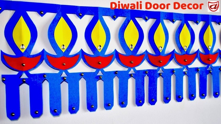 Diwali decoration Ideas | Paper Diya Toran | Door Hanging, Wall Hangings