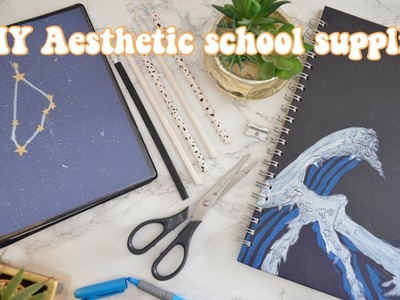 DIY aesthetic school supplies