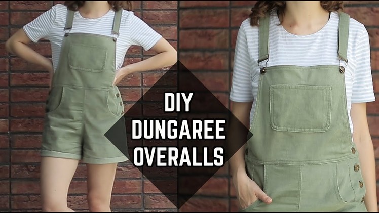 DIY Corduroy Dungaree Overalls. DIY menčestrový overal (SK,EN sub)