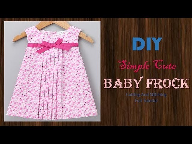DIY Cute Pleated Baby Frock For 1-2 Year baby Girl Full Tutorial