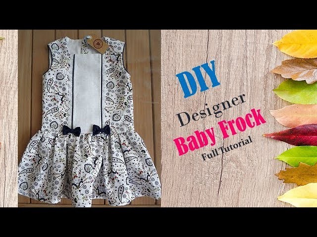 Diy Designer Baby Frock For 1 to 2 year baby girl  Cutting And Stitching Full Tutorial