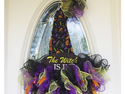 DIY Dollar Tree Witch Hat Wreath