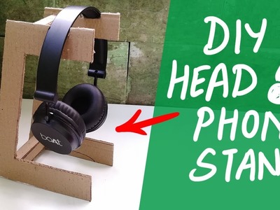 DIY headphone stand from cardboard ????