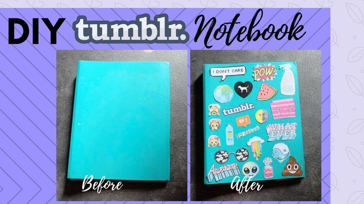 DIY Tumblr Notebook Gampang Banget| DIY Super Easy Tumblr Notebook | Dindaussmi