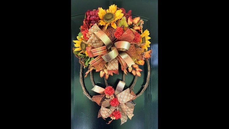Easy Fall Wreath - DIY Pumpkin Wreath