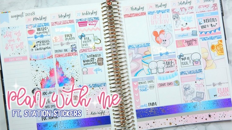 First PWM Voiceover in my Erin Condren Life Planner | ft. Station Stickers