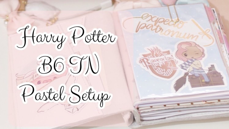 ♡ HARRY POTTER PASTEL TN SET UP | Pink Ravenclaw Planner! | xsakisaki ♡