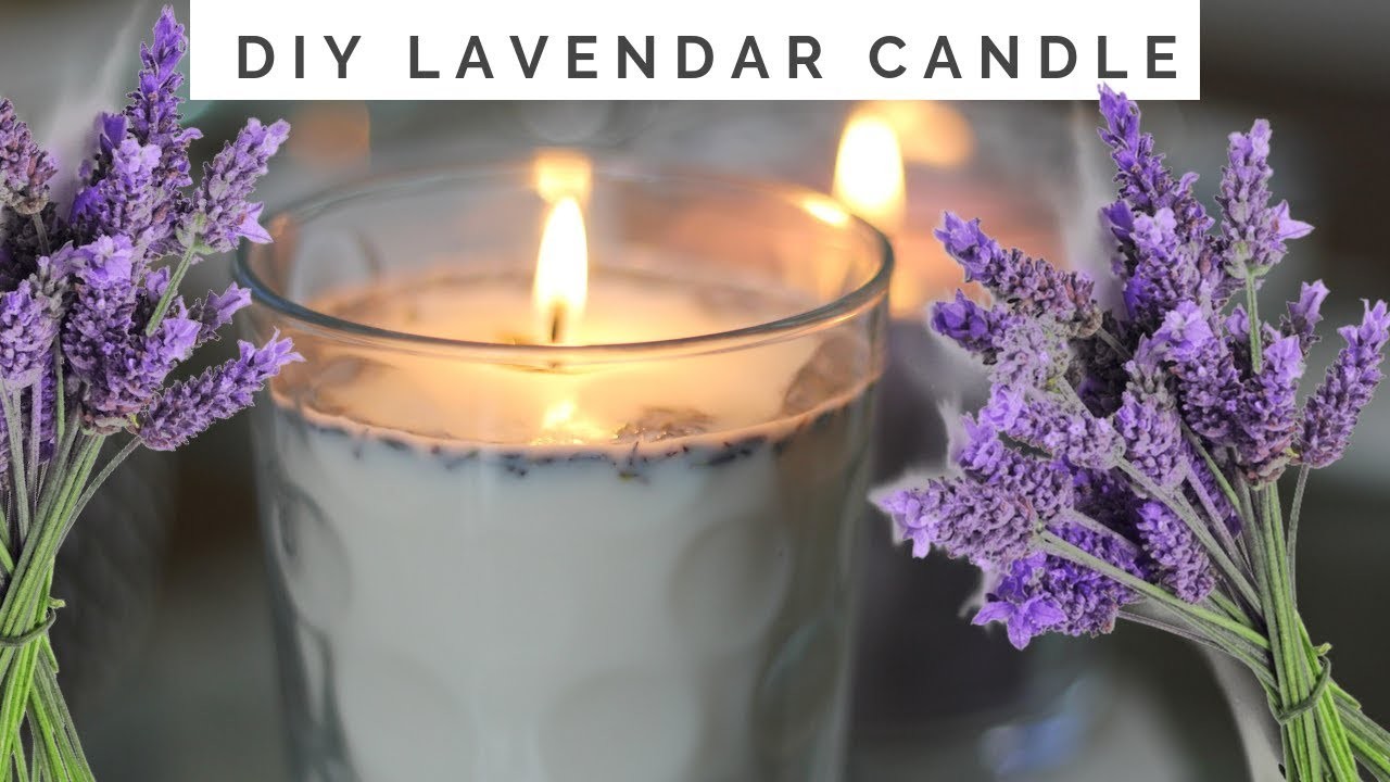 HOW TO MAKE CANDLES | LAVENDER CANDLE DIY