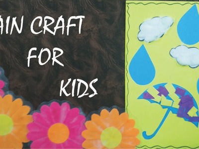 How to make rainy season craft l scrapbook craft l rain craft