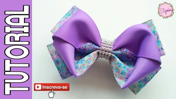 LaçoTwist Fita N9 ???? Ribbon Bow Tutorial ???? DIY by Elysia Handmade