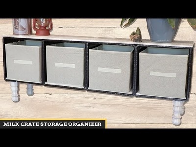 Milk Crate DIY: Storage Organizer