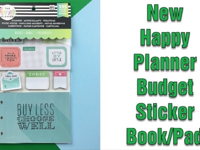 NEW Happy Planner Budget Sticker Book.Pad Situation Flip Through