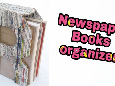 Newspaper books organizer | desk organization | books holder | book storage box | HMA##141