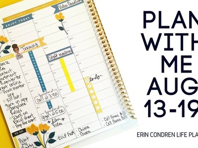 Plan With Me | August 13-19 | Erin Condren Hourly Life Planner