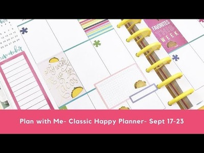 Plan with Me- Classic Happy Planner- September 17-23