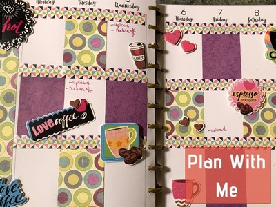 Plan With Me | Coffee Theme | Happy Planner