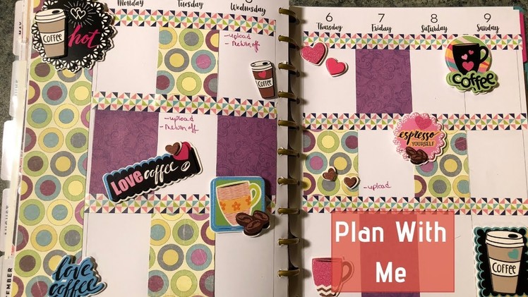Plan With Me | Coffee Theme | Happy Planner