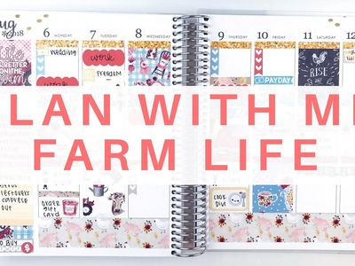 Plan With Me : Farm Life. Erin Condren Life Planner