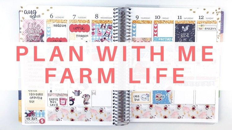 Plan With Me : Farm Life. Erin Condren Life Planner