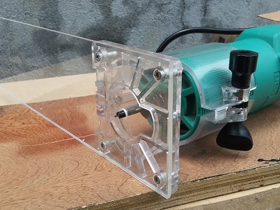 Quick DIY Palm Router Circle Jig for Cutting Small Holes