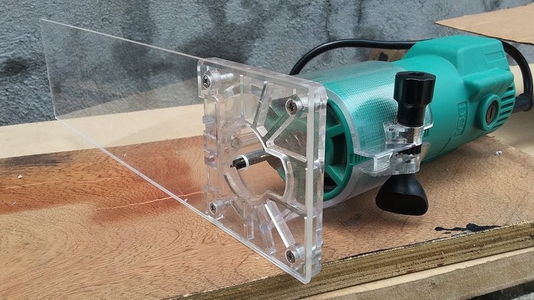 Quick DIY Palm Router Circle Jig for Cutting Small Holes